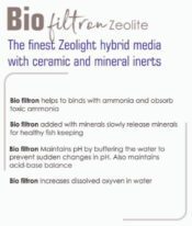 Bio filtron Zeolite Filter Media