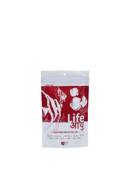 Life Aayu Red Fish Food - Small | 100gm Life Aayu Red Fish Food - Large | 100gm