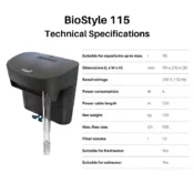 Oase BioStyle 115 Hang On Back Filter Specifications