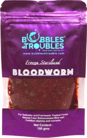 Bubbles N Troubles Frozen Sterilized Bloodworms 100gms - Image 2