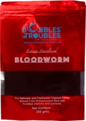 Bubbles N Troubles Frozen Sterlized Bloodworms 250gms - Image 2