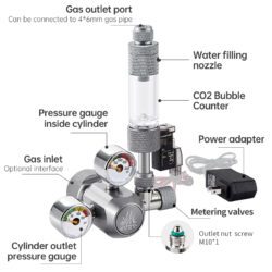 Week Aqua Dual Gauge CO2 Regulator and Solenoid