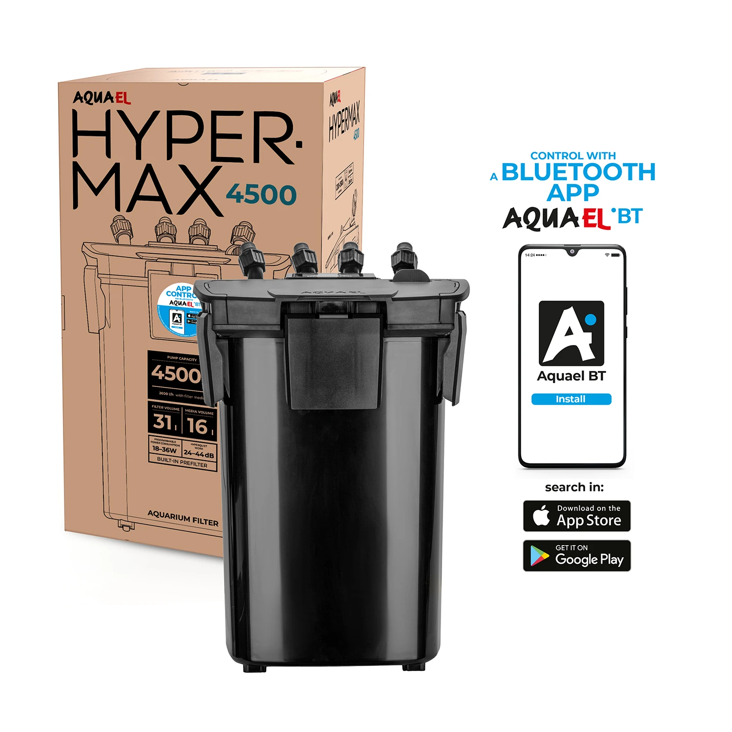 AQUAEL External Filter Hypermax 4500 BlueTooth AQUAEL External Filter Hypermax 4500 BlueTooth - Image 1