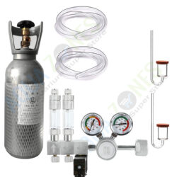 CO2 Cylinder 4 Ltr Kit with ZRDR Dual Gauge and Dual Output