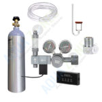 CO2 Cylinder 5 Ltr Kit with Wyin Aqua Dual Gauge Dual Stage Co2 Pro Series Regulator with Timer