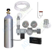 CO2 Cylinder 5 Ltr Kit with Wyin Aqua Dual Gauge Dual Stage Co2 Pro Series Regulator with Timer